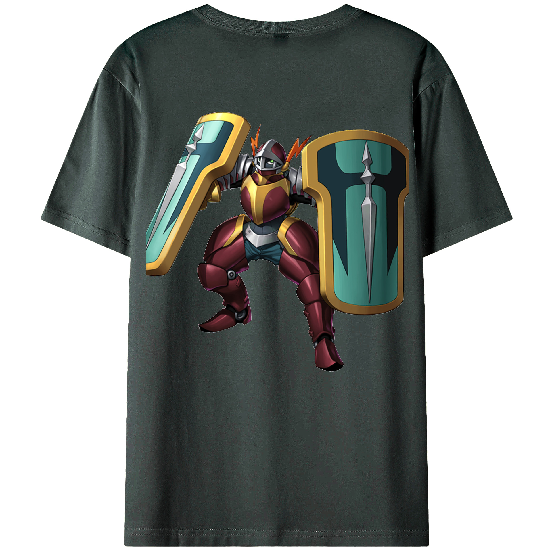 （画像用） 遊☆戯☆王 Yu-Gi-Oh! 綿100％ メンズ半袖Tシャツ（バックプリント） 通気性